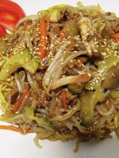 もやし甘酢あんかけ大盛り焼きそば-レシピのメイン写真