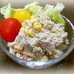 รูปของ おからとツナでポテサラ風