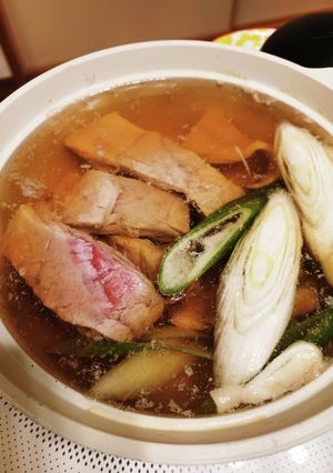 #鮪と白葱で　#節約なべ料理-レシピのメイン写真