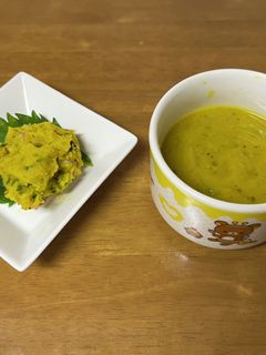 おかっくまのかぼちゃサラダ&スープ-レシピのメイン写真