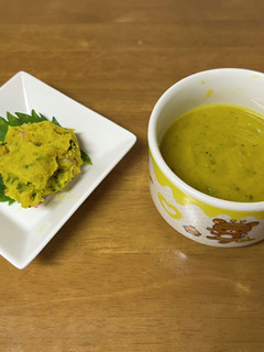 おかっくまのかぼちゃサラダ&スープ-レシピのメイン写真