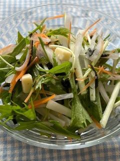 水菜ののりチーズサラダ-レシピのメイン写真