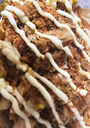 妄想料理 鶏胸肉のオオバコお好み焼き-レシピのメイン写真