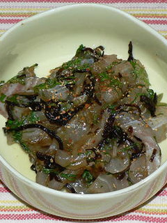 イサキと大葉の塩昆布和え-レシピのメイン写真