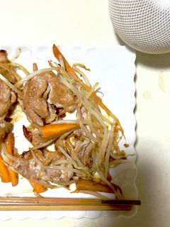 簡単!豚こまともやしのスタミナ炒め♪-レシピのメイン写真