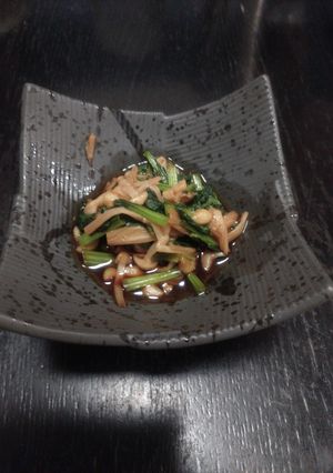 簡単 5分 小松菜とえのき茸の和え物-レシピのメイン写真