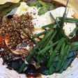 和洋中の薬菜と豆腐とチーズのハヤシライス