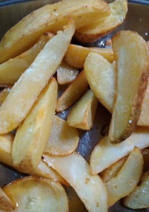 ポテトフライに塩とメープルシロップがけ-レシピのメイン写真
