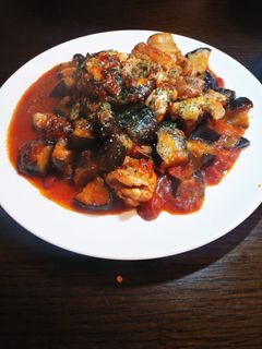 簡単☆鶏肉となすのトマト煮込み-レシピのメイン写真