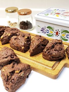 チョコとくるみのココアスコーン♡-レシピのメイン写真