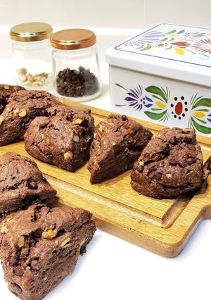チョコとくるみのココアスコーン♡-レシピのメイン写真
