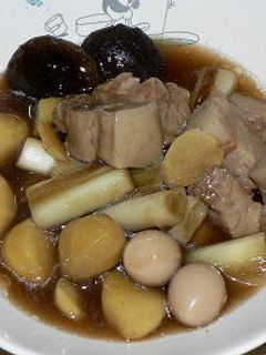 圧力鍋で、豚バラ肉と栗の中華風煮込み-レシピのメイン写真
