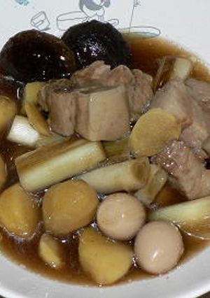 圧力鍋で、豚バラ肉と栗の中華風煮込み-レシピのメイン写真