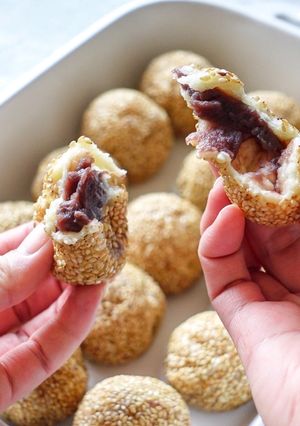たこ焼き器で作る豆腐白玉ごま団子-レシピのメイン写真