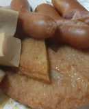 高野豆腐とウィンナーこぼう天の煮物