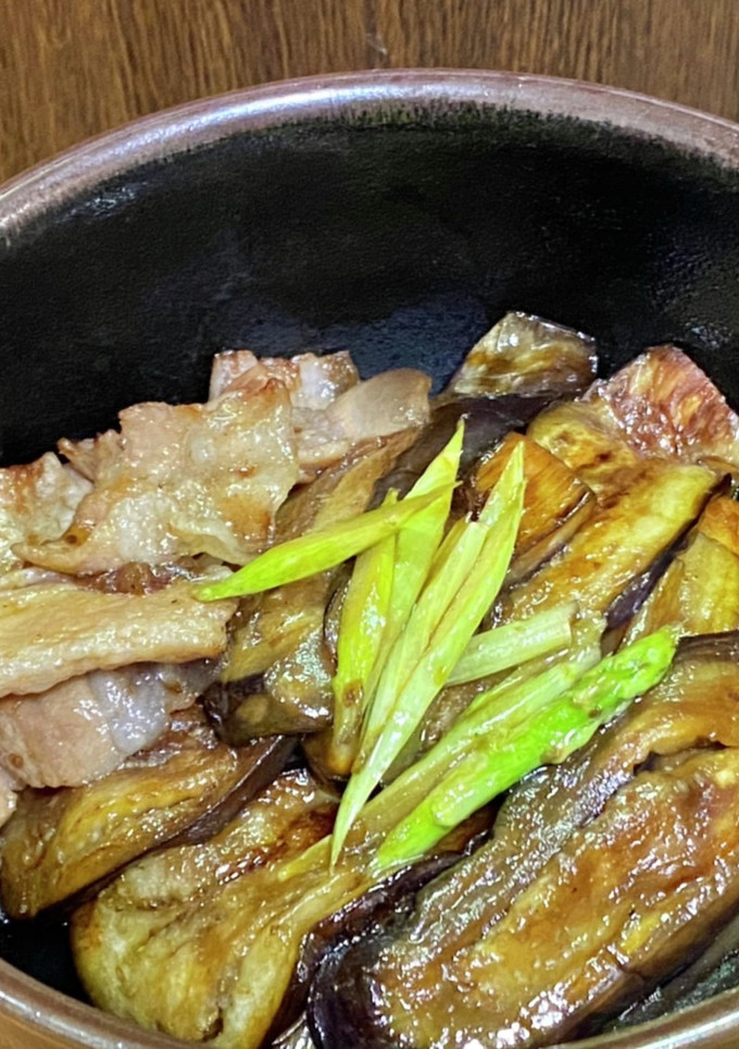 茄子と豚バラ肉の丼・蒲焼き風-レシピのメイン写真