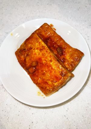 コチュジャンで豆腐ステーキ：ダイエット-レシピのメイン写真