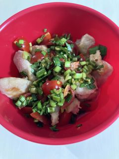 鶏肉のニラトマトさっぱりがけ-レシピのメイン写真