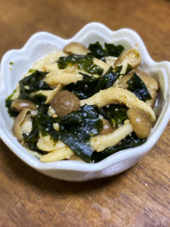 しめじとワカメのポン酢の物-レシピのメイン写真