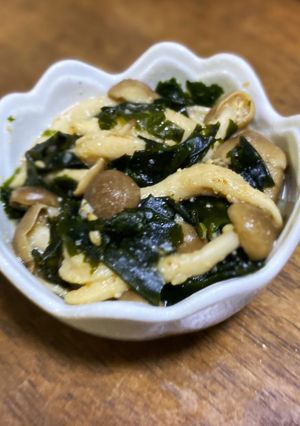 しめじとワカメのポン酢の物-レシピのメイン写真