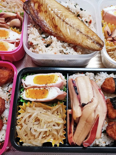 高校生息子、旦那、娘弁当(9/2)-レシピのメイン写真