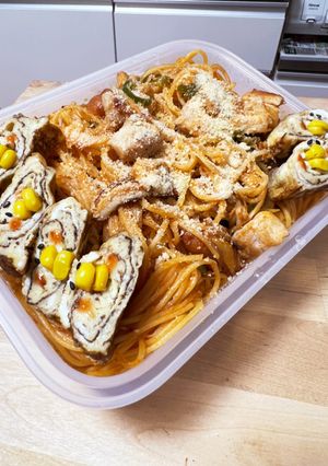 生麺食感☆もっちりナポリタン弁当-レシピのメイン写真