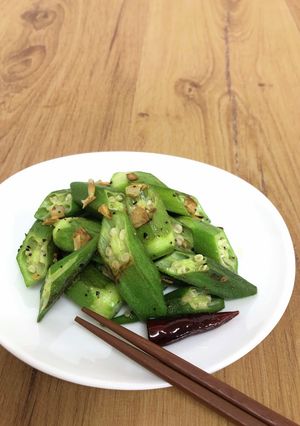 ５分で完成！ペペロンオクラ-レシピのメイン写真