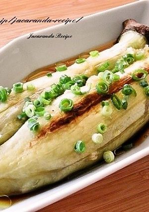 麺つゆガーリックたれの焼きナス-レシピのメイン写真