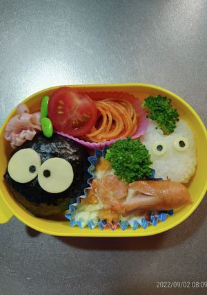 まっくろくろすけ弁当-レシピのメイン写真