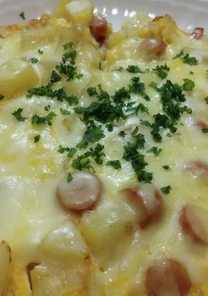 ポテトとチーズのオープンオムレツ-レシピのメイン写真