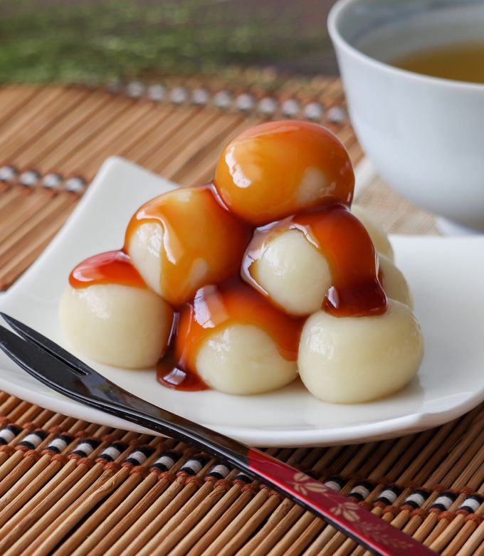 豆腐入りでヘルシー♪みたらし団子 by 福山醸造株式会社