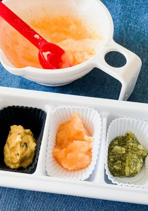 95℃ 離乳食 野菜と卵黄のマッシュ-レシピのメイン写真