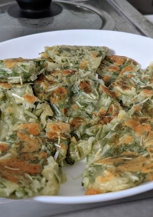 子どもも食べる!水菜チヂミ-レシピのメイン写真