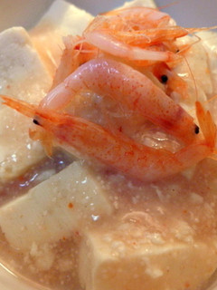 桜えびとお豆腐のたらこあんかけ-レシピのメイン写真