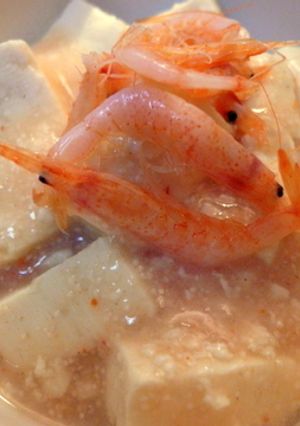 桜えびとお豆腐のたらこあんかけ-レシピのメイン写真