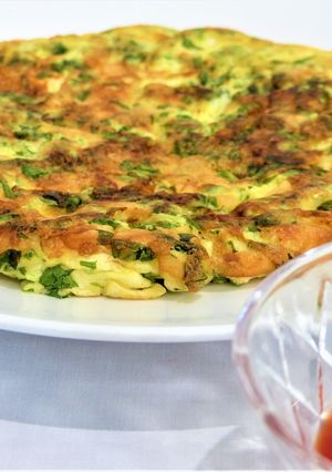 みず菜のはんぺんチーズオムレツ-レシピのメイン写真