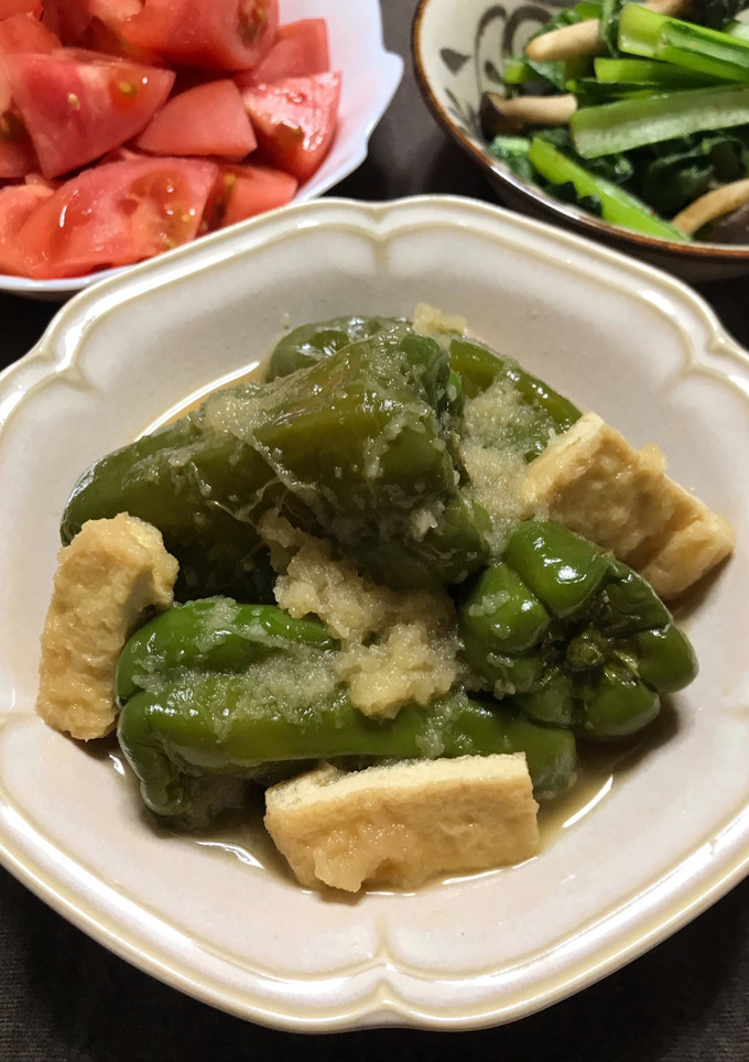 丸ごとピーマンのみぞれ煮-レシピのメイン写真