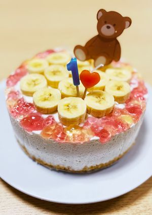 レアチーズケーキ★離乳食★クリスマス-レシピのメイン写真