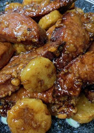 ガッツリ肉料理・豚レバーと長芋の甘辛揚げ-レシピのメイン写真