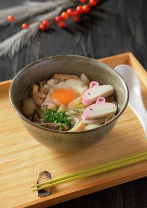 秋の十五夜に♪牛肉のお月見フォー-レシピのメイン写真