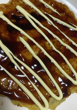 れんこんで！お好み焼き風♫-レシピのメイン写真