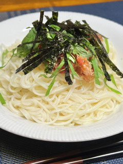 白だし梅そうめん-レシピのメイン写真