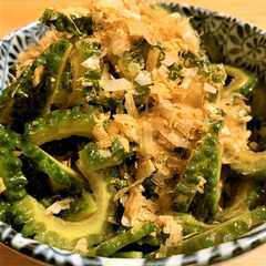 รูปของ ゴーヤーとにんにくのしょうゆ漬け