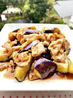 茄子の肉炒め-レシピのメイン写真