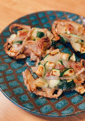 ズッキーニのイタリアン風かき揚げ-レシピのメイン写真