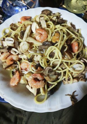 3種のキノコと海鮮のパスタ-レシピのメイン写真