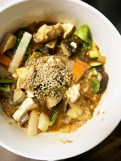 レンジ肉無豆腐簡単オニオンソース野菜炒め-レシピのメイン写真