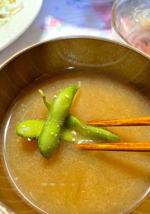 だだちゃ豆(枝豆)の味噌汁-レシピのメイン写真