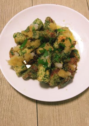 簡単♪大根おろしと大葉乗せの磯辺揚げ-レシピのメイン写真