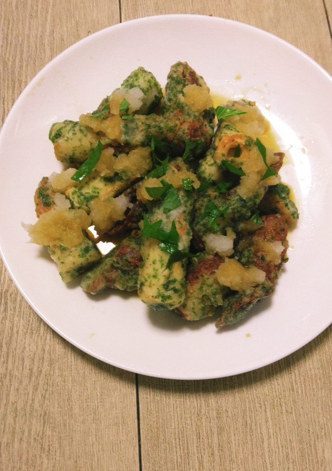 簡単♪大根おろしと大葉乗せの磯辺揚げ-レシピのメイン写真